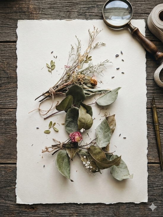 Other - Rustic Pink and Green Faux Dried Bouquet by